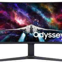 Монитор Samsung 57" Odyssey Neo G9 S57CG952NI черный VA LED 32:9 HDMI полуматовая HAS Piv 2500:1 420cd 178гр/178гр 7680x2160 240Hz FreeSync Premium Pro DP Dual UHD USB 19кг