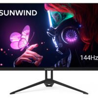 Монитор SunWind 27" SUN-M27BA108 черный IPS 3ms 16:9 HDMI матовая 280cd 178гр/178гр 2560x1440 144Hz G-Sync FreeSync DP QHD 4.2кг