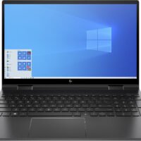 Ноутбук HP Envy x360 15-fh0011ci Ryzen 7 7730U 16Gb SSD512Gb AMD Radeon Graphics 15.6" IPS Touch FHD (1920x1080) Windows 11 Home black WiFi BT Cam (9E691EA)