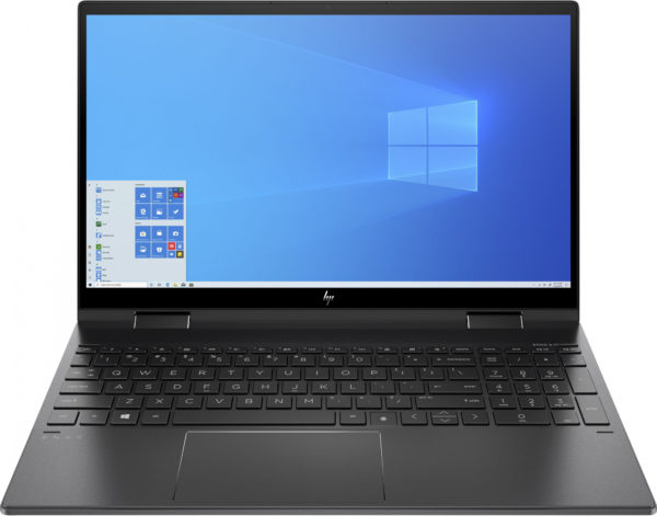 Ноутбук HP Envy x360 15-fh0011ci Ryzen 7 7730U 16Gb SSD512Gb AMD Radeon Graphics 15.6" IPS Touch FHD (1920x1080) Windows 11 Home black WiFi BT Cam (9E691EA)