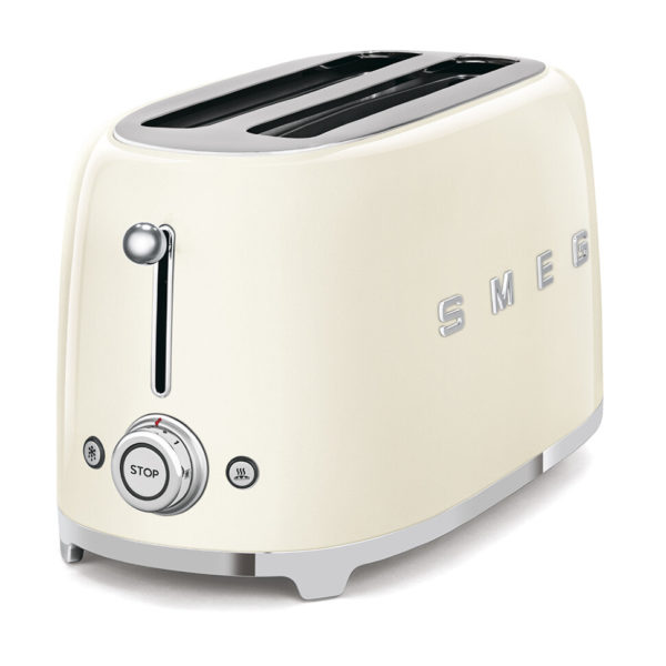 Тостер на 4 ломтика Smeg TSF02CREU, кремовый