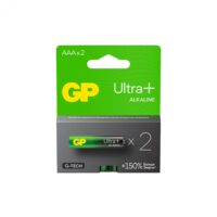 Алкалиновые батарейки GP Ultra Plus Alkaline 24А AАA - 2 шт. на блистере