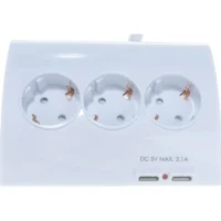 СТАРТ Сетевой удлинитель S 5x1 ZD 2 USB белый 1,5м 5 розеток с заземлением