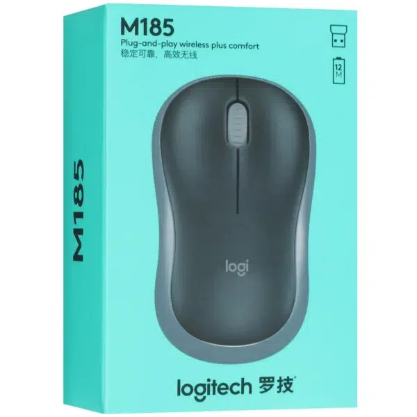 LOGITECH Мышь беспроводная M185 - синий — изображение 9