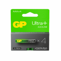 Алкалиновые батарейки GP Ultra Plus Alkaline 24А AАA - 4 шт. на блистере