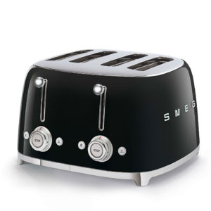 Тостер на 4 ломтика Smeg TSF03BLEU, черный