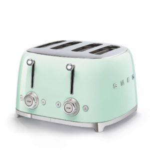 Тостер на 4 ломтика Smeg TSF03PGEU, зеленый