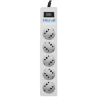 Сетевой фильтр Pilot SG 1.8м (5 розеток) белый (коробка)