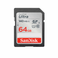 Карта памяти SanDisk Ultra UHS I 64GB SD Card 140MB/s. Цвет: черный