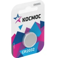 Элемент питания Kocмос CR 2032 1 на блистере