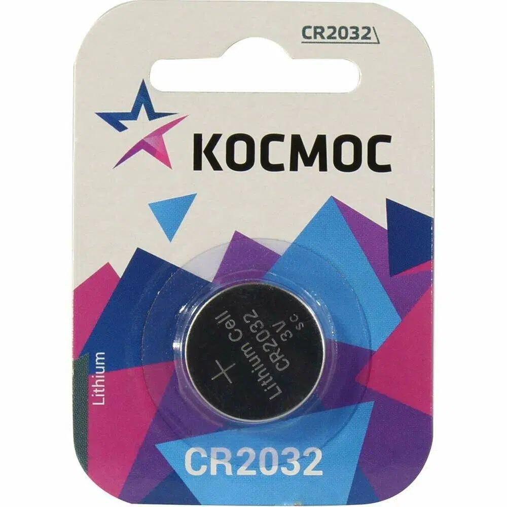 Элемент питания Kocмос CR 2032 1 на блистере — изображение 2