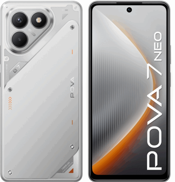 Смартфон Tecno POVA 7 Neo 128 ГБ серебристый