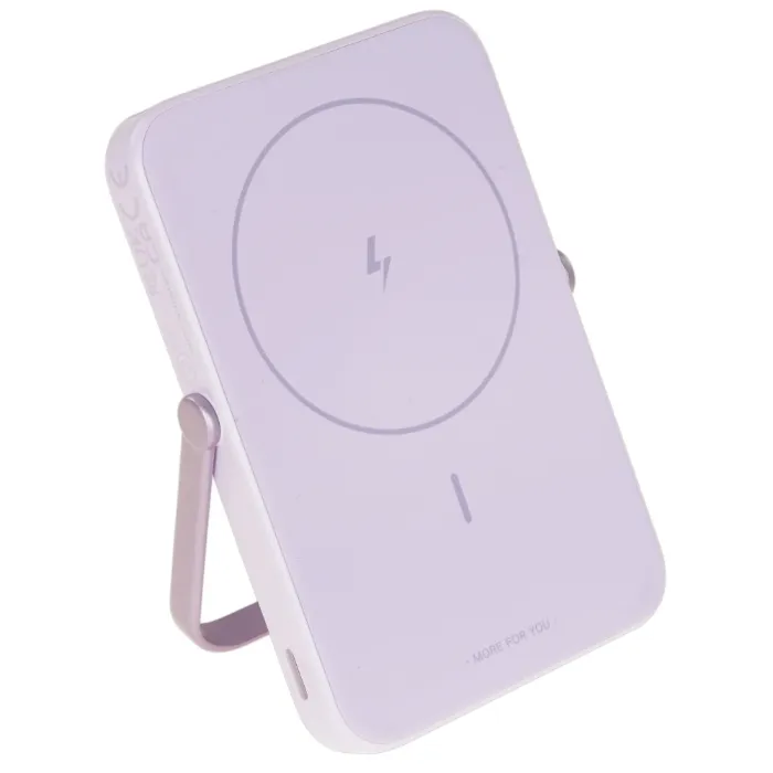 Внешний аккумулятор UGREEN PB571 (35606) UNO 5000mAh MIni Magnetic Wireless 20W Power Bank - Purple — изображение 6
