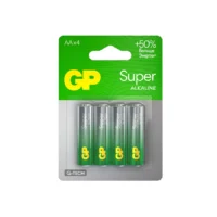 Алкалиновые батарейки GP Super Alkaline 15А АA - 4 шт. на блистере