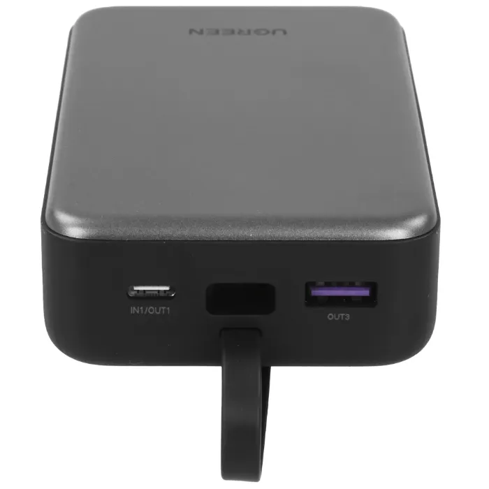 Внешний аккумулятор UGREEN PB505 (45762) 20000mAh Quick Charging Power Bank 20W Build-in USB-C Cable - Gray — изображение 4