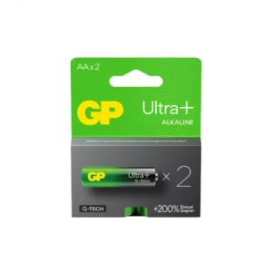 Алкалиновые батарейки GP Ultra Plus Alkaline 15А AА - 2 шт. на блистере.