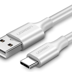 UGREEN  US287 (60121) USB-A 2.0 to USB-C Cable Nickel Plating 1m. - White