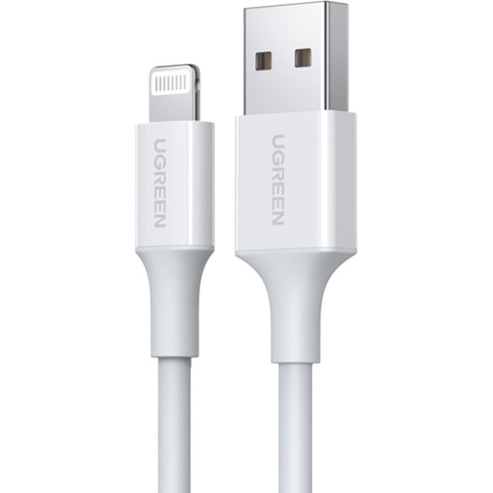 UGREEN US155 (20728) USB-A Male to Lightning Male Cable Nickel Plating ABS Shell 1m. - White