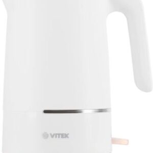 Чайник электрический Vitek VT-1104 1.5л. 2200Вт белый корпус: металл/пластик