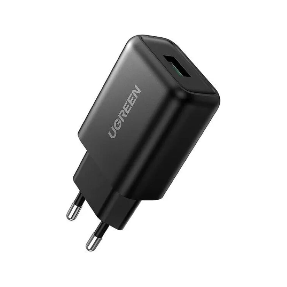 Зарядное устройство UGREEN CD122 (70273) USB-A QC 3.0 18W Fast Charger EU. Цвет: черный