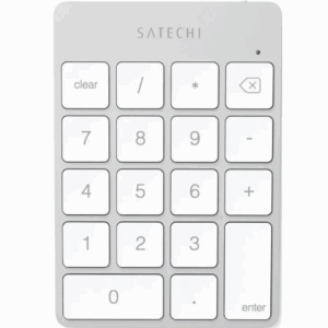 Беспроводной цифровой блок клавиатуры Satechi Aluminum Slim Keypad Numpad. Цвет серебристый.