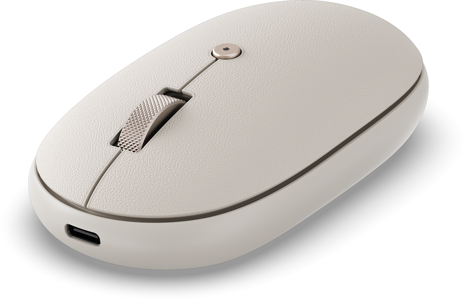 Мышка компьютерная Satechi OntheGo Bluetooth Mouse with USB-C Rechargeable Battery. Цвет: песочный