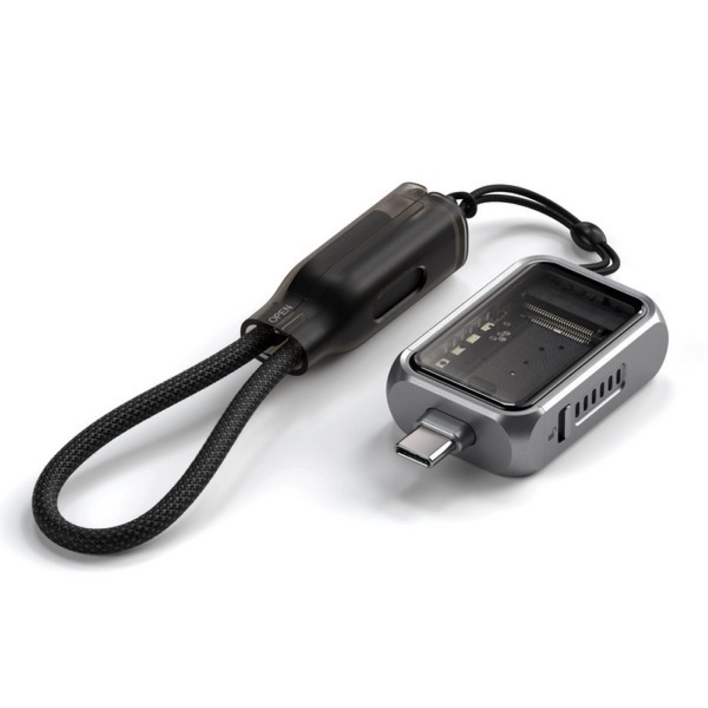 Бокс для жесткого диска Satechi Mini NVMe SSD USB4 Enclosure, серый