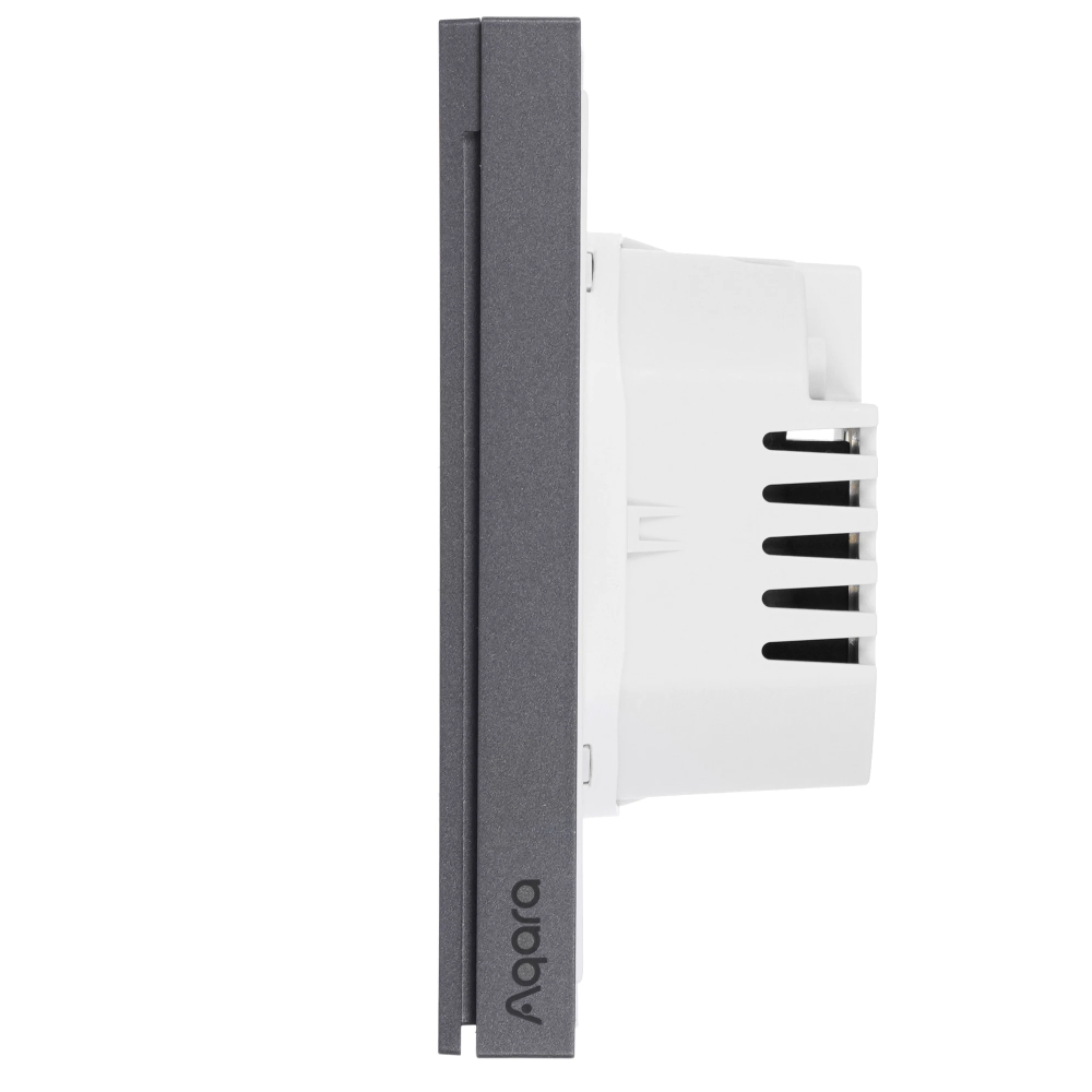 Умный настенный выключатель AQARA H1 EU WS-EUK01 графит (1 клавиша, без нейтрали) — изображение 3
