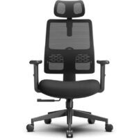 Эргономичное компьютерное кресло FoxGear NETZ One, DGBK, чёрный