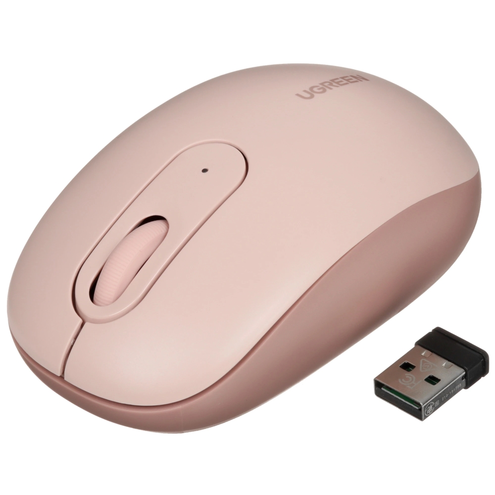 Беспроводная компьютерная мышь UGREEN MU105 (90686), вишнево-розовый