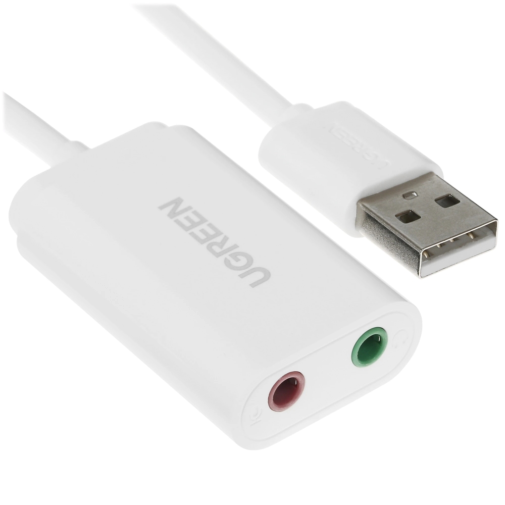 Внешняя звуковая карта UGREEN US205 (30143) White — изображение 2