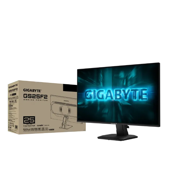 Монитор 24.5" Gigabyte G25F2 EK Black (IPS, 200hz, 300cd, 1mc,1000:1, FHD (1920?1080), HAS, 2хHDMI 2.0, DisplayPort 1.4, 1хAudio Out, Speaker 2х2 Вт) — изображение 7