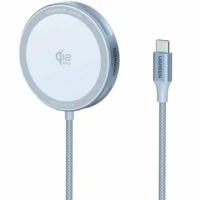 Беспроводная зарядка UGREEN W753 (55959) MagFlow 25W Magnetic Wireless Charger With USB-C 25W QI2.2 - Starlight Blue