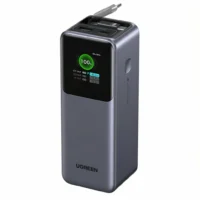 Внешний аккумулятор UGREEN PB726 (95670B) 165W Power Bank 20000mAh Retractable Cable (ССС) - Space Gray