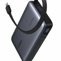Внешний аккумулятор UGREEN PB550 (85166B) 67W Power Bank 20000mAh with Built-in Cable (ССС) - Space Gray