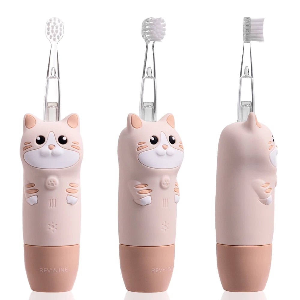 Электрическая зубная щётка Revyline RL 025 Baby Kitty, Beige — изображение 3