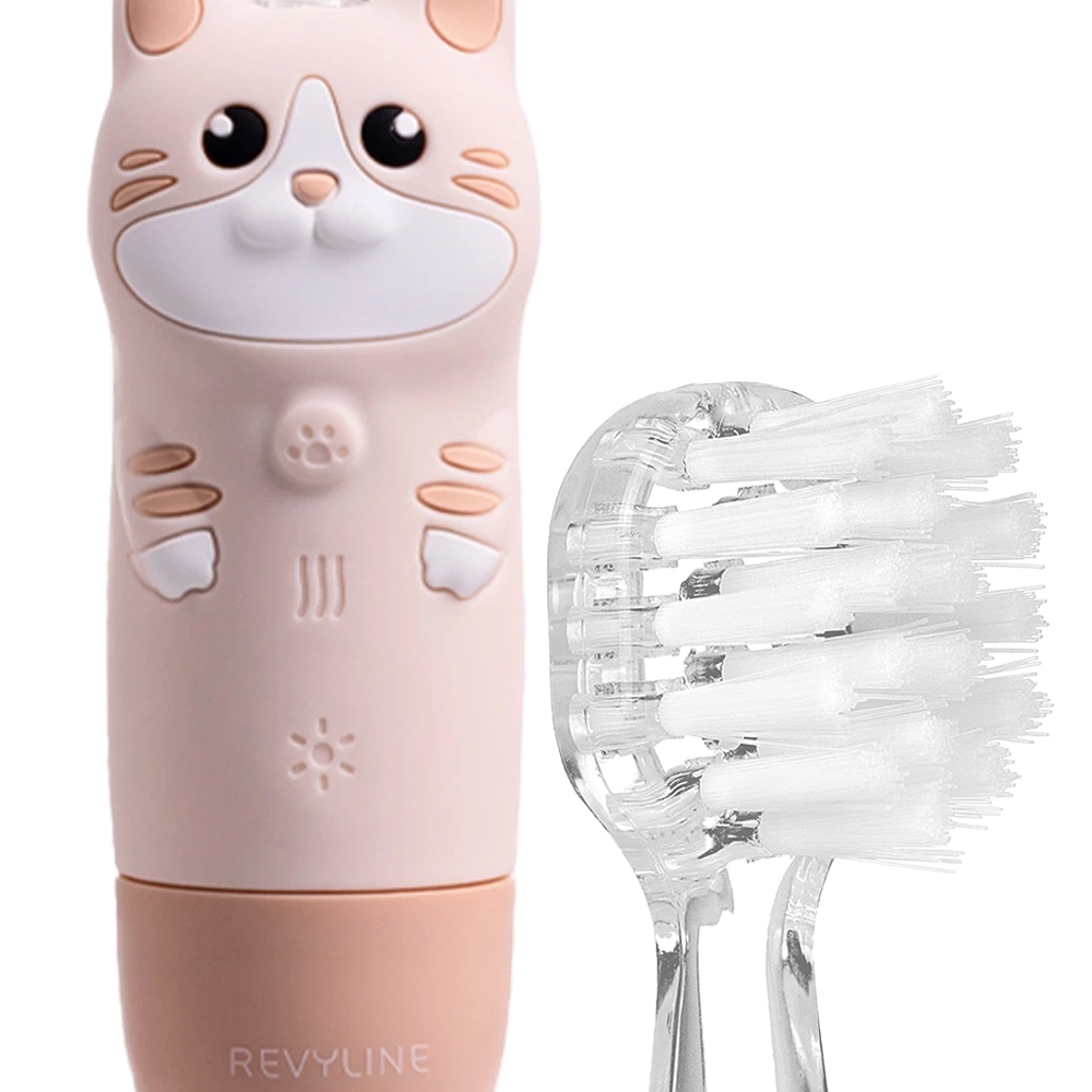 Электрическая зубная щётка Revyline RL 025 Baby Kitty, Beige — изображение 4