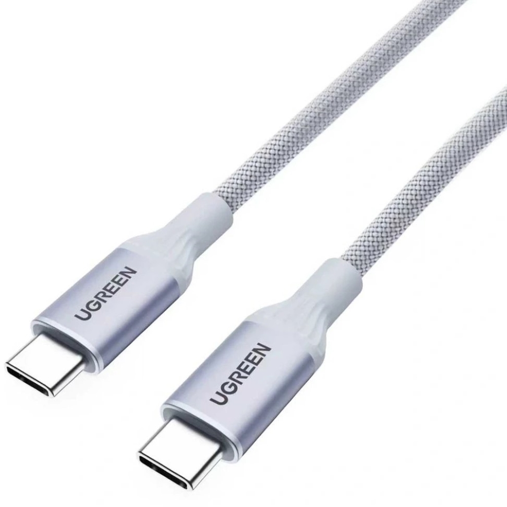 Кабель UGREEN L534 (75732) USB-C - USB-C серебристо-голубой — изображение 2