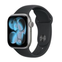 Умные часы Apple Watch Series 11, 46 mm, Space Grey Aluminium Black Sport Band S/M