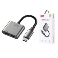 Адаптер Type-C на 2Type-C XO NB-R257A 27W (workable for mostly samsung) Tranish