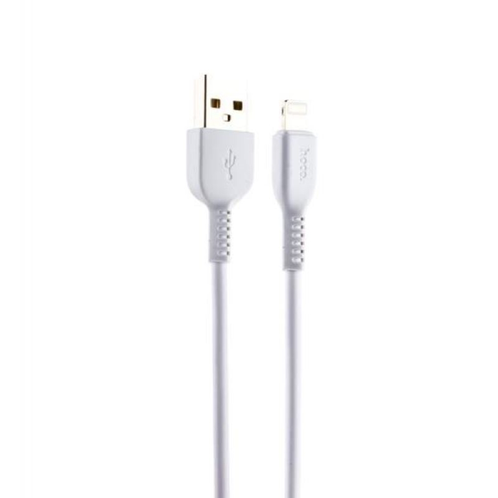 USB Кабель HOCO X20 Flash Lightning 8-pin, 2.4А, 1м, PVC (белый) — изображение 2