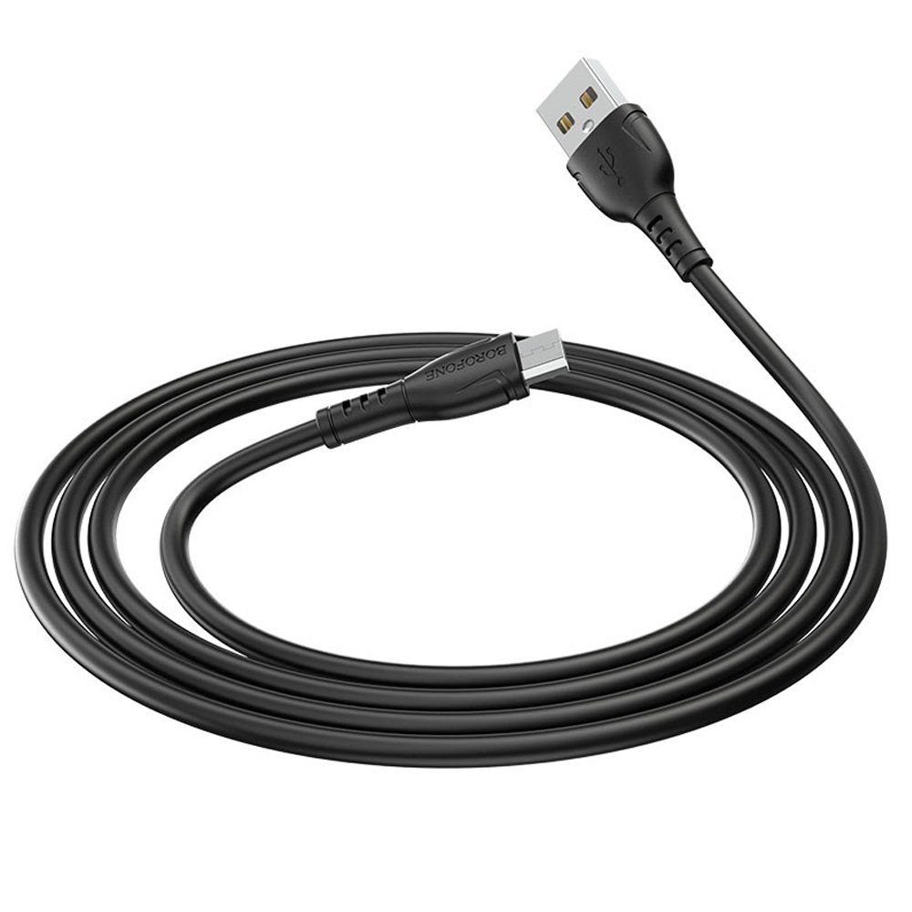 Кабель USB - MicroUSB BOROFONE BX51 2,4A (черный) 1м — изображение 2