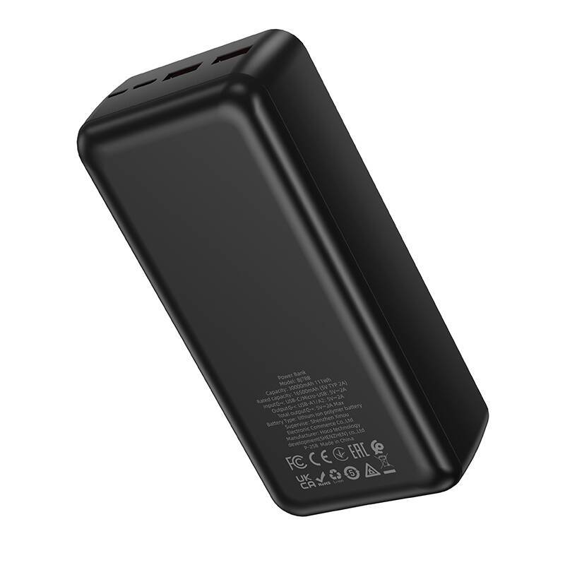 Портативный аккумулятор BOROFONE BJ78B Clever (30000mAh) (черный) — изображение 3