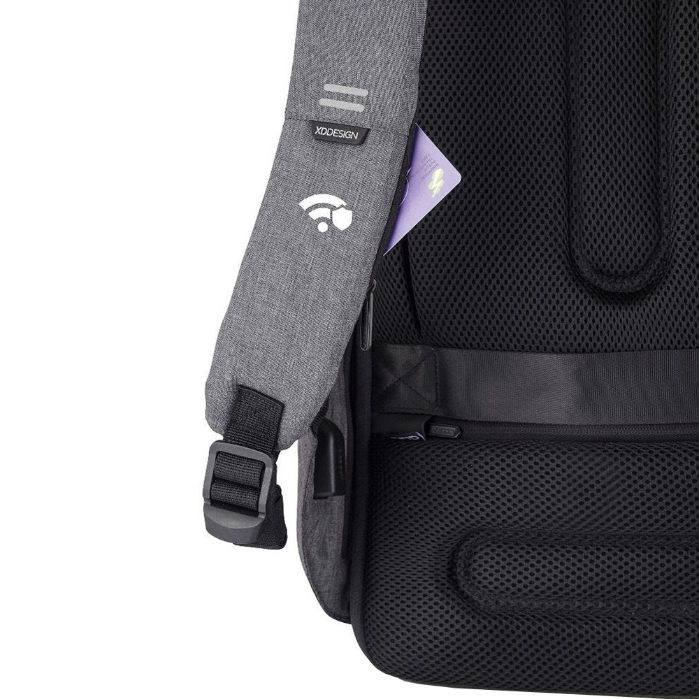 Рюкзак для ноутбука до 15,6" XD Design Bobby Hero Regular, серый — изображение 9