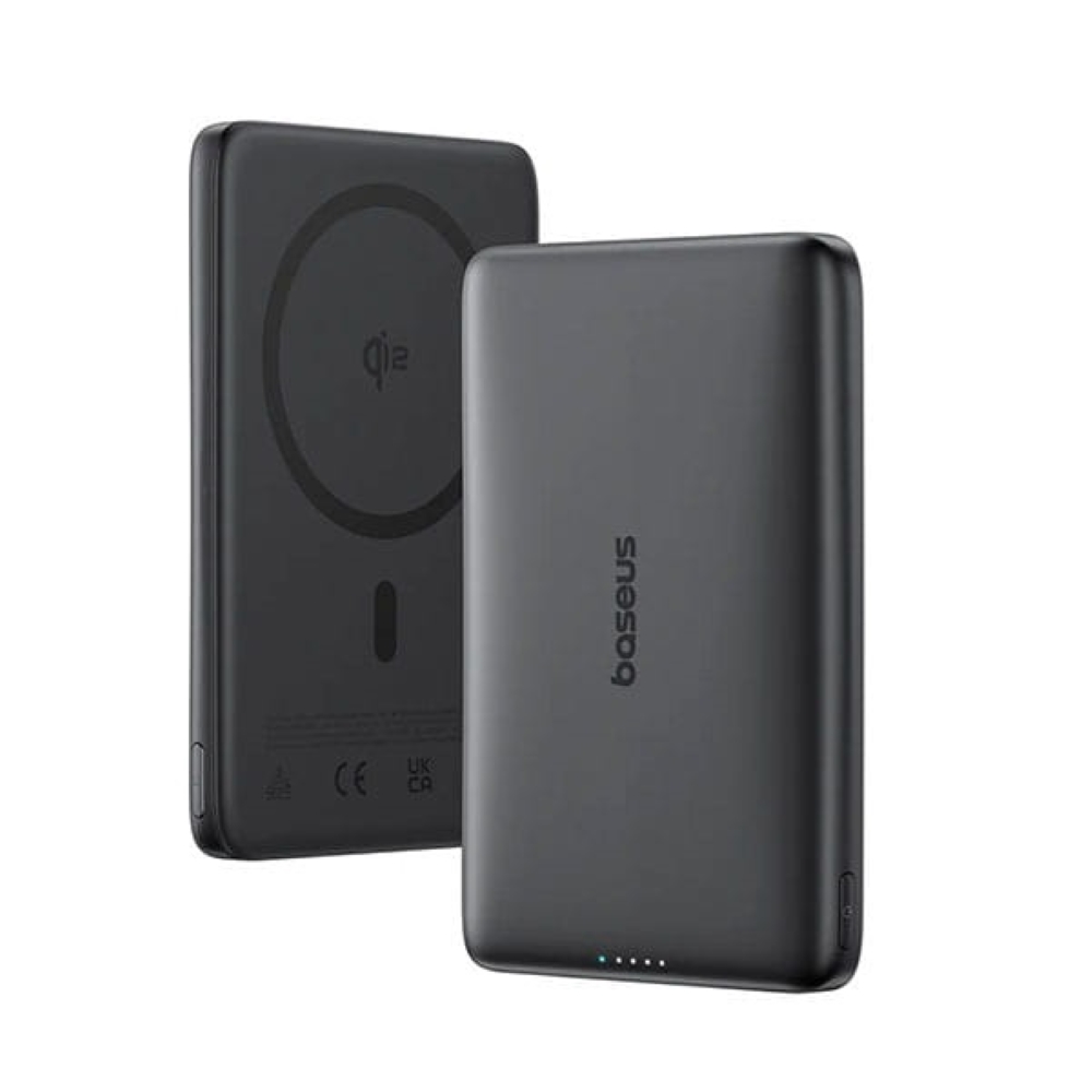 Внешний аккумулятор Baseus PicoGo AM41 Ultra-Slim Qi2 Magnetic 10000mAh 27Вт Black (E0027201)