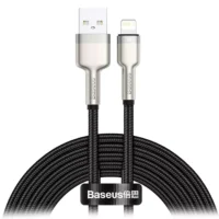 Кабель Baseus Cafule USB to IP 2.4A Black (CALJK-01)