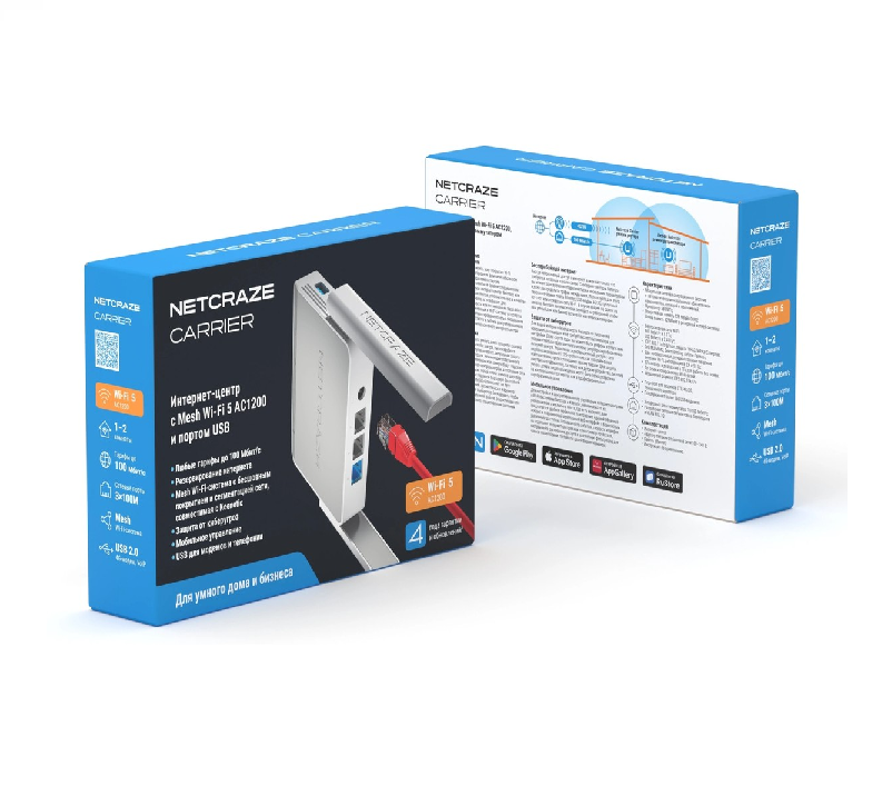 Роутер беспроводной Keenetic Netcraze Carrier (NC-1721) AC1200 10/100BASE-TX/4G ready белый — изображение 7