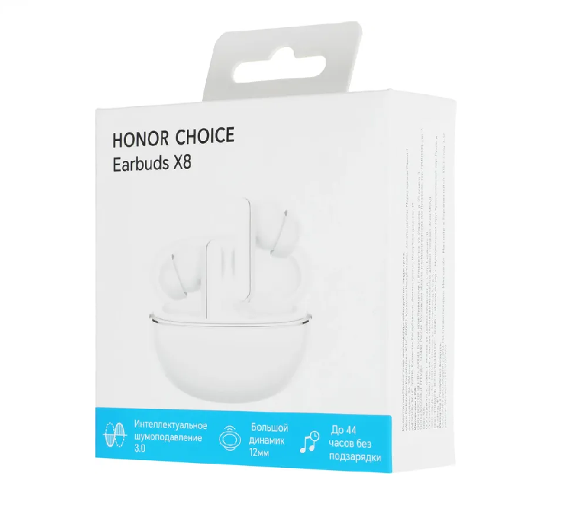 Наушники Honor Choice Earbuds X8 VLN-ME00, Bluetooth, внутриканальные, белый (5504AEEB) — изображение 9