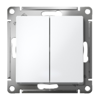 Выключатель двухклавишный Systeme Electric ATLASDESIGN ATN000151 схема 5 10АХ механизм белый