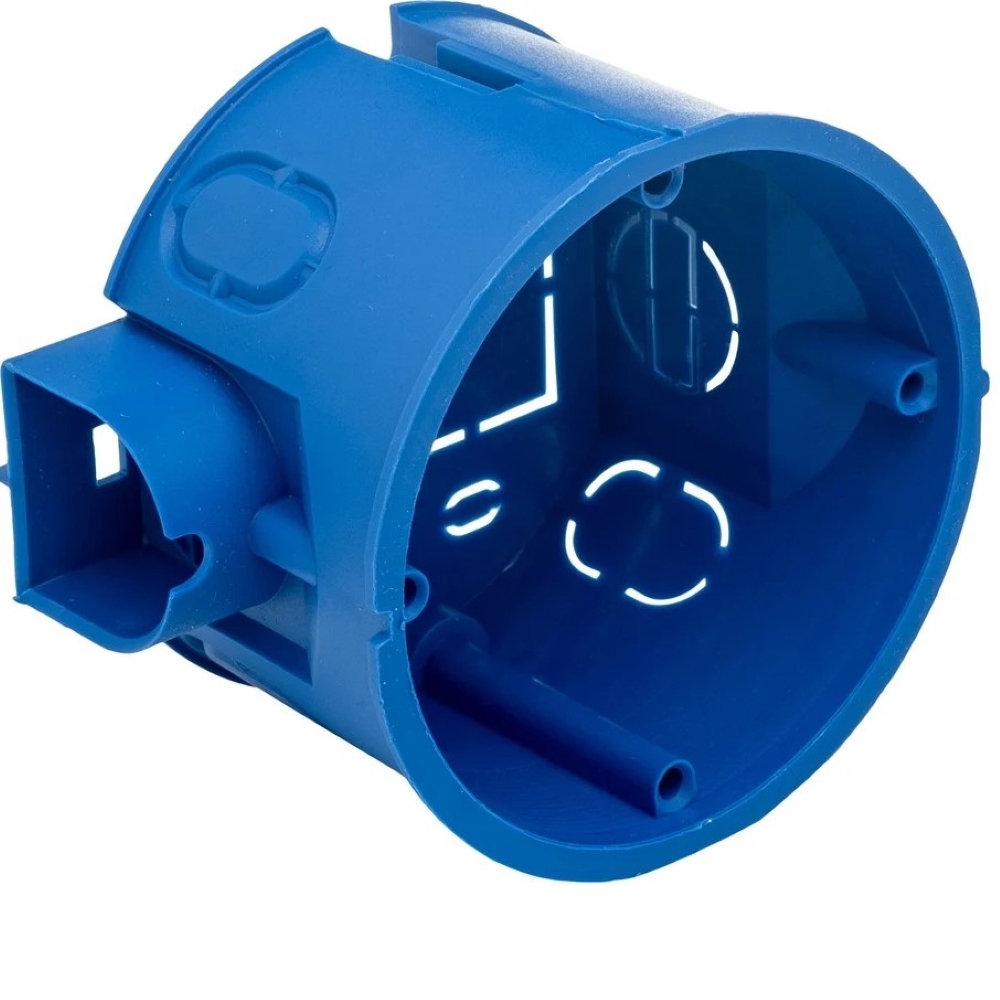 Подрозетник GUSI ELECTRIC С3М3 с кабель-каналом для сплошных стен 68х45, IP 30, синий — изображение 3